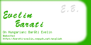 evelin barati business card